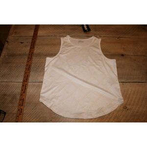 Prince Tank Top Girls Size‎ 14 White New Wicking UPF 50 Tennis Court Print